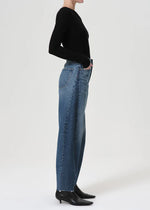 Luna High Rise Pieced Taper Jeans