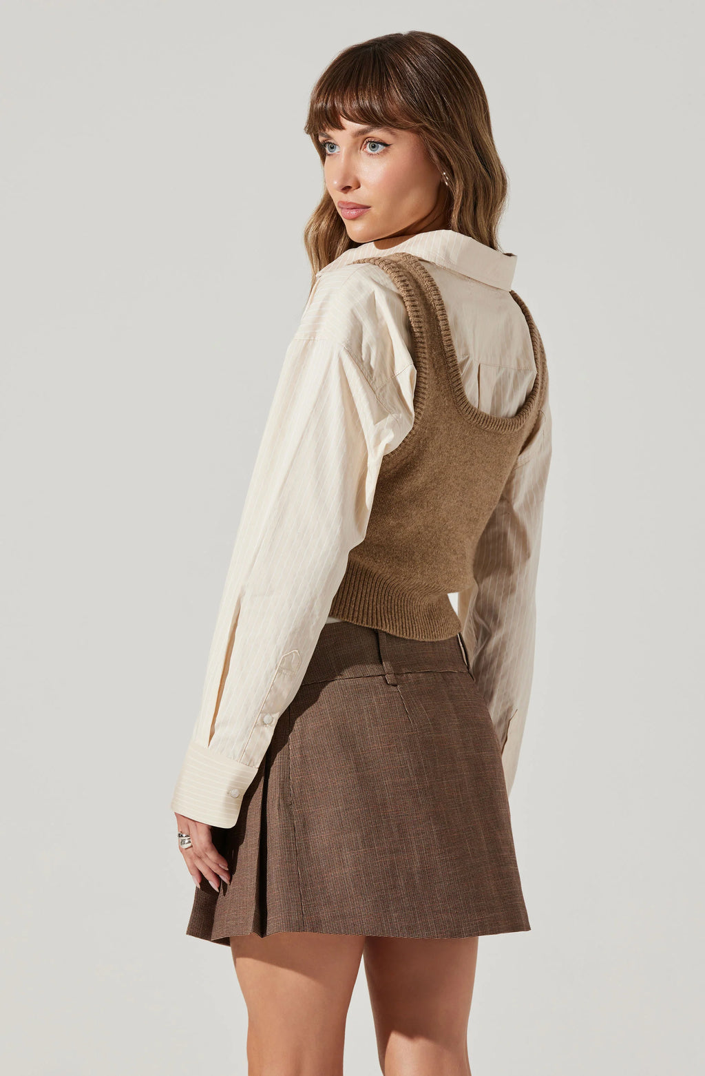 Guinevere Layered Sweater Vest Top