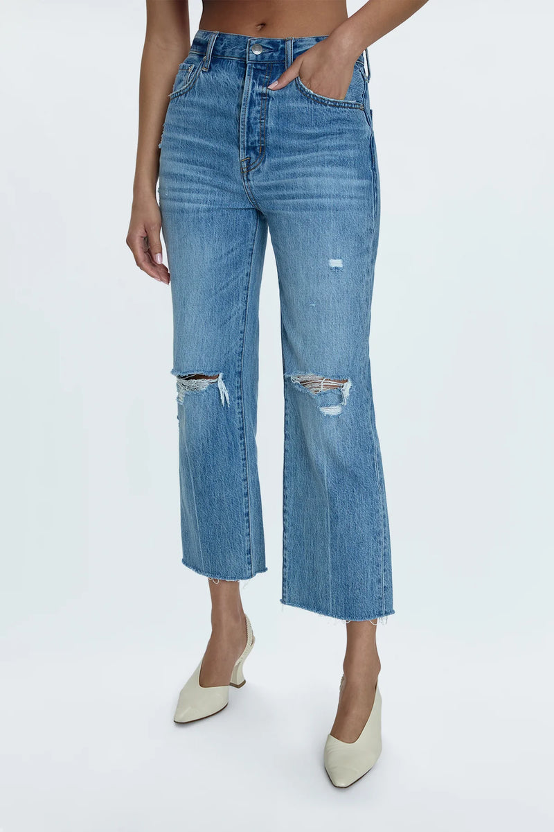 Cassie Super High Rise Straight Crop Jean